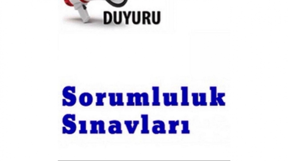 Eylül ayı sorumluluk sınav takvimi