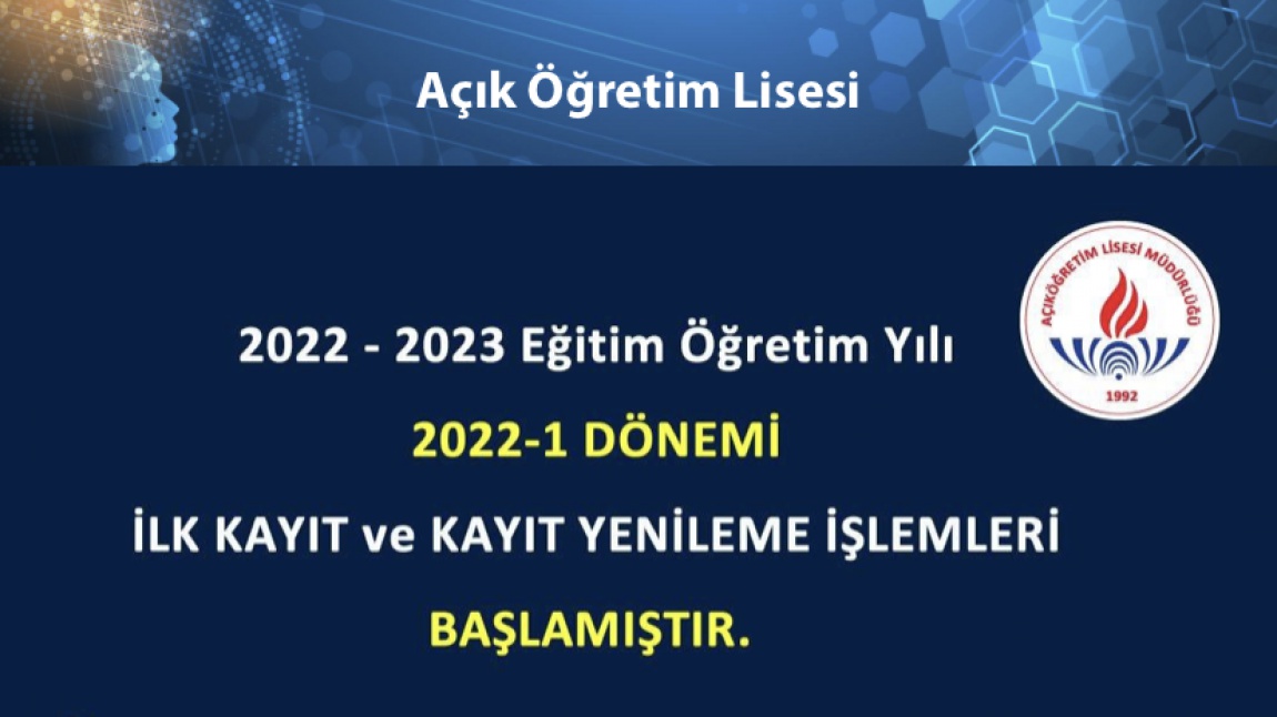 AÇIKÖĞRETİM LİSESİ BAŞVURULARI